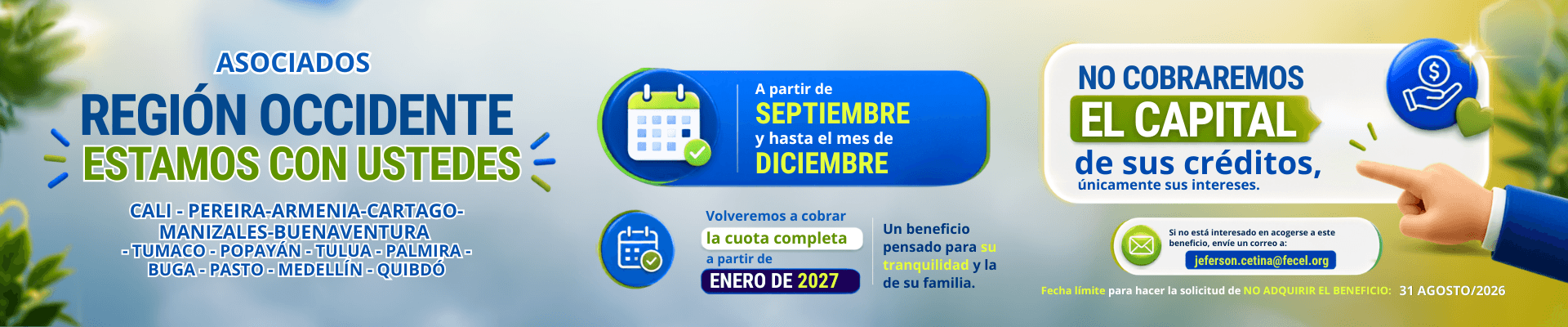 Región afectados